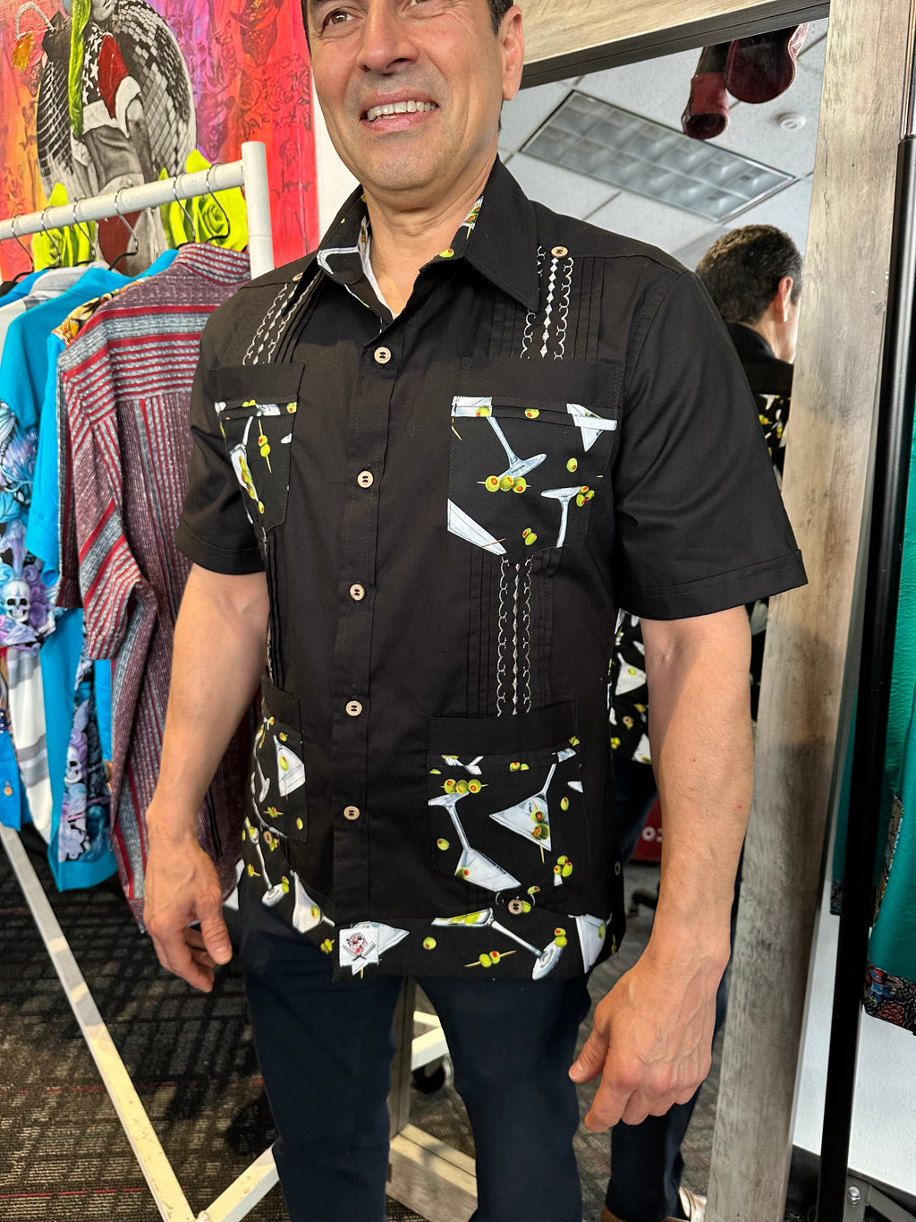 Martini time guayabera