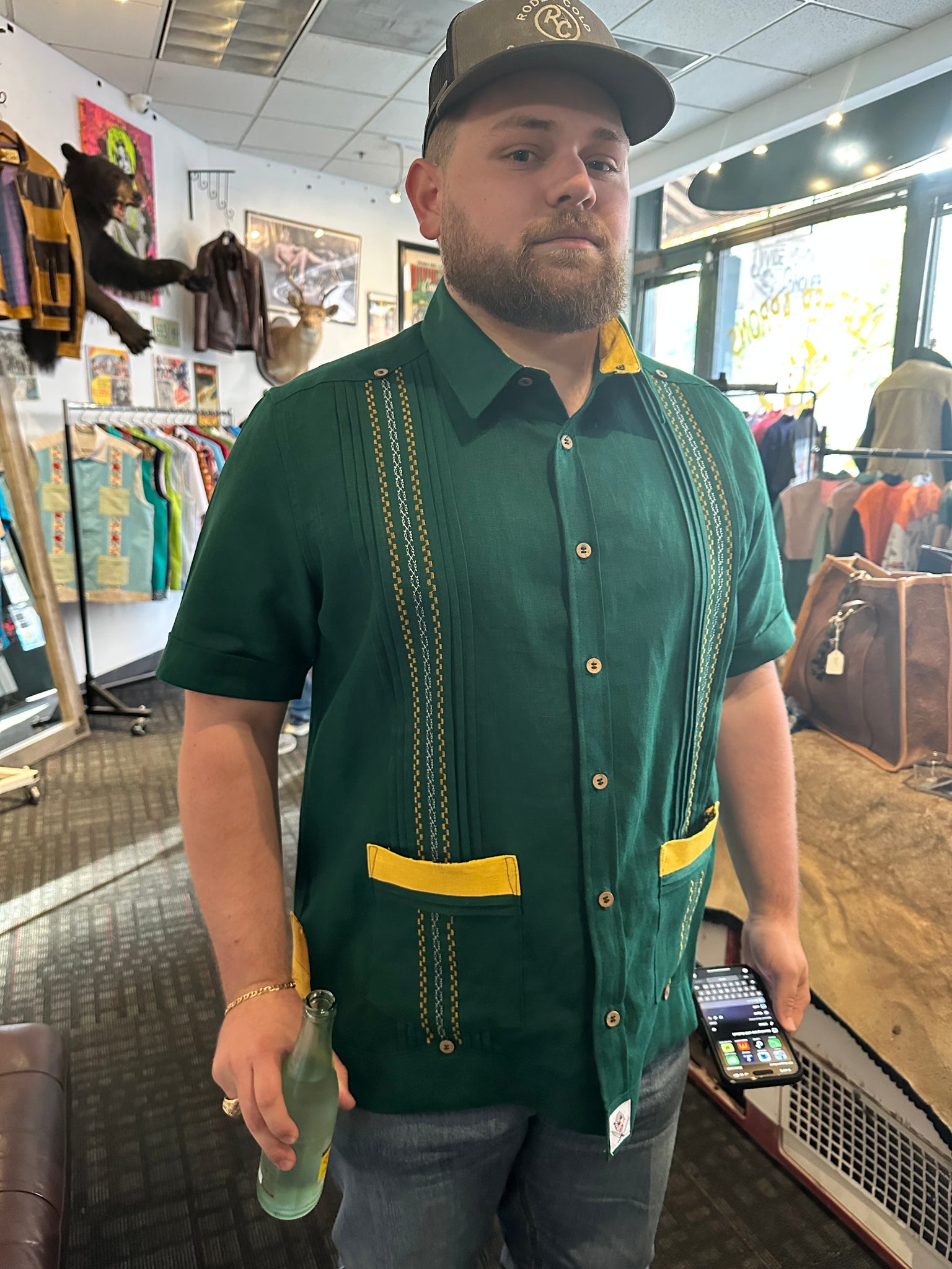 Baylor university linen guayabera