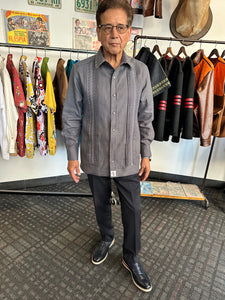 Mr.Sotos long sleeve linen guayabera