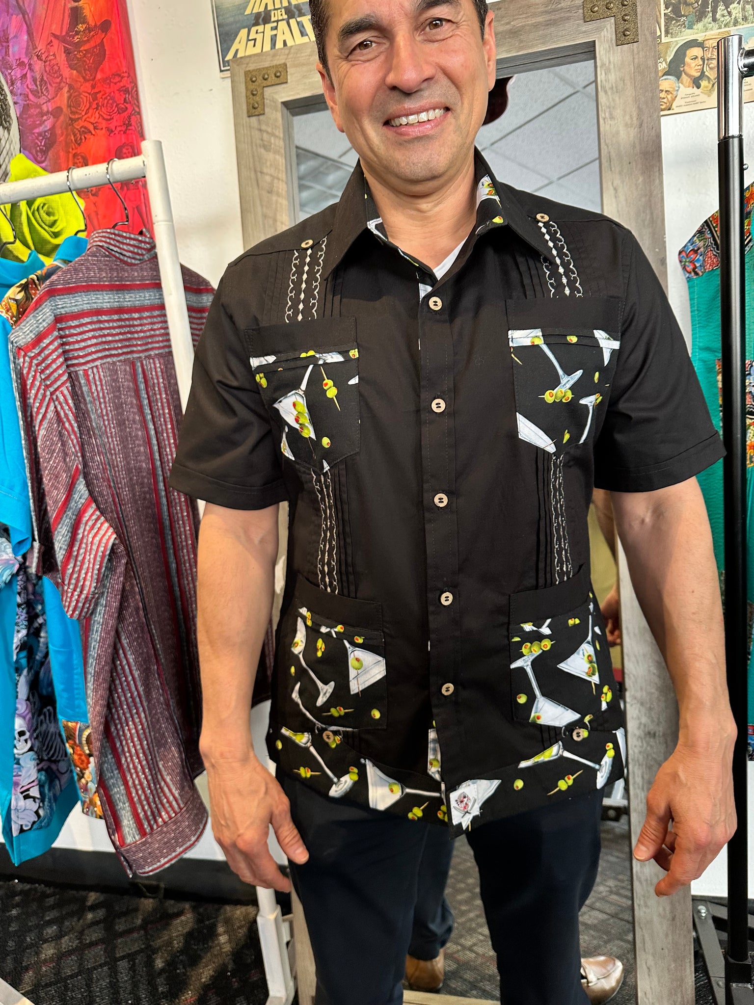 Martini time guayabera