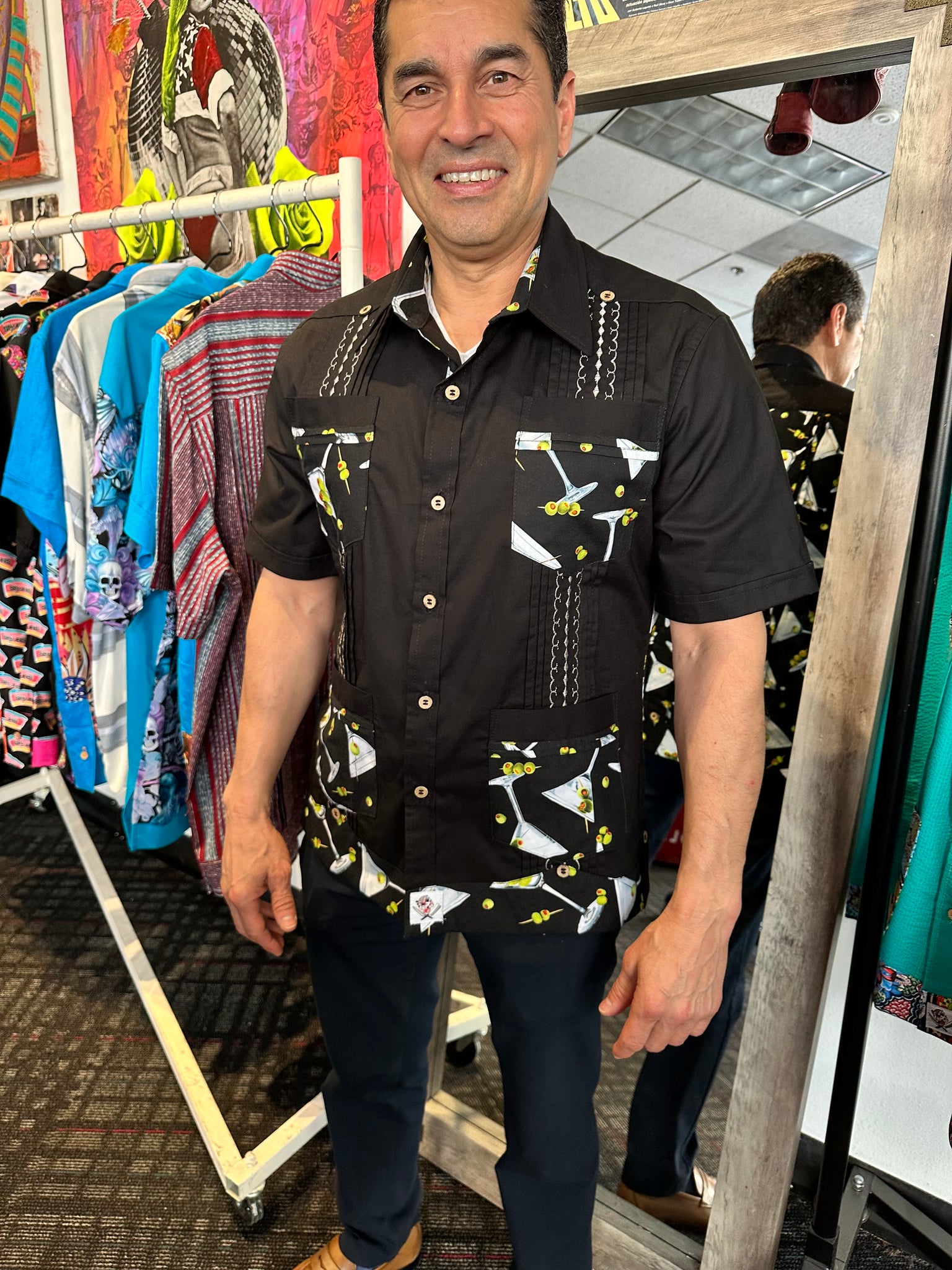 Martini time guayabera