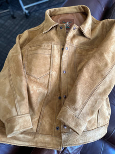 Suede leather jacket