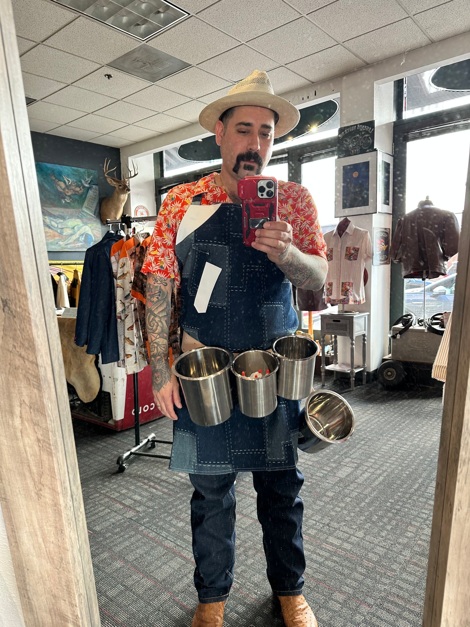 Oyster shucking apron kit