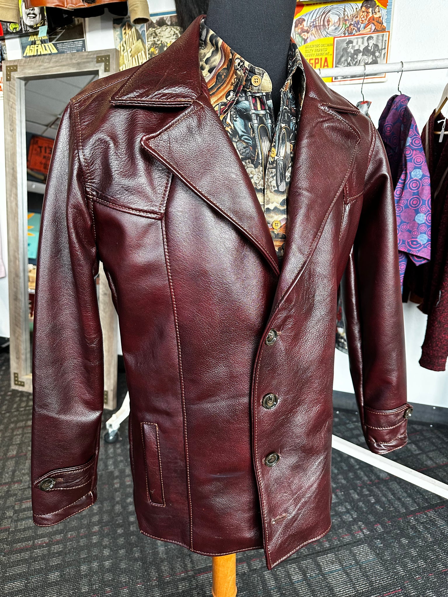 The hit man leather jacket