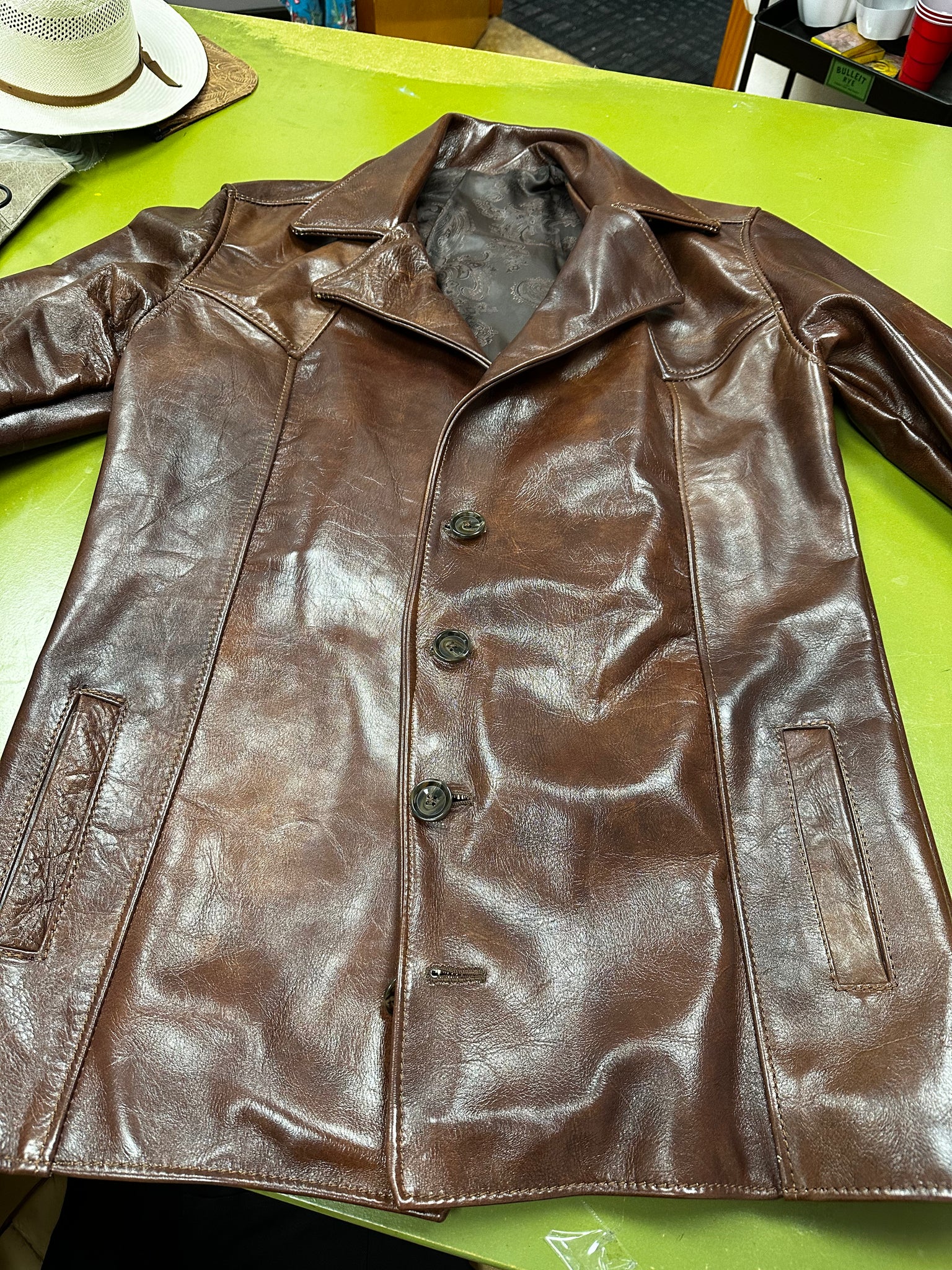 The hit man leather jacket