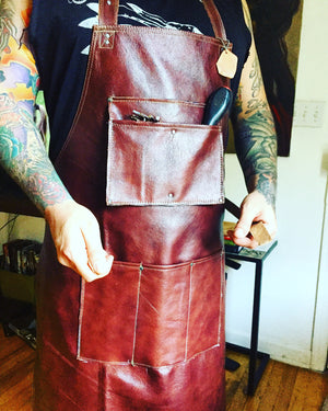 Mechanics leather apron