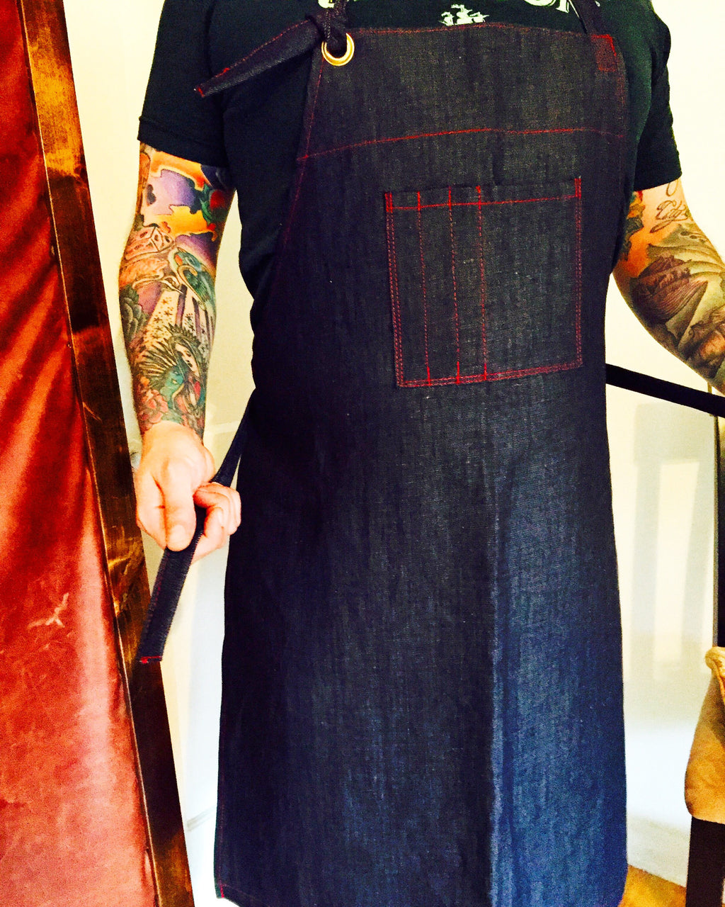 Denim apron