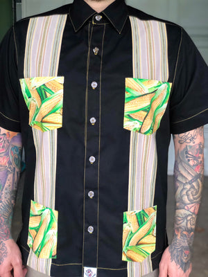 "Masa Life" guayabera,  A tribute to the elote man in South Bay LA