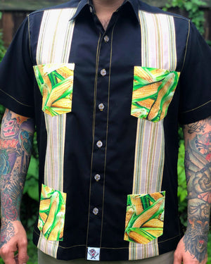 "Masa Life" guayabera,  A tribute to the elote man in South Bay LA
