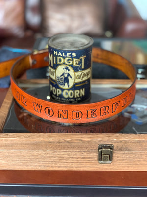 Divide and Conquer leather belt