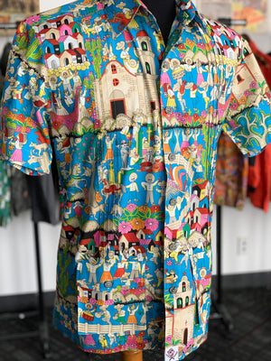 Day of the dead celebration guayabera