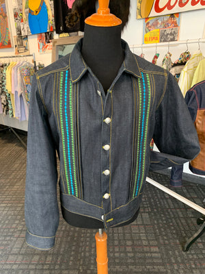 Guayabera king denim jacket