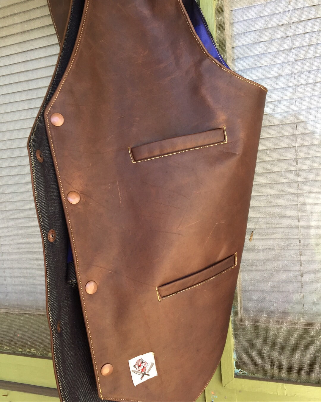 Leather vest “Texas Handler”