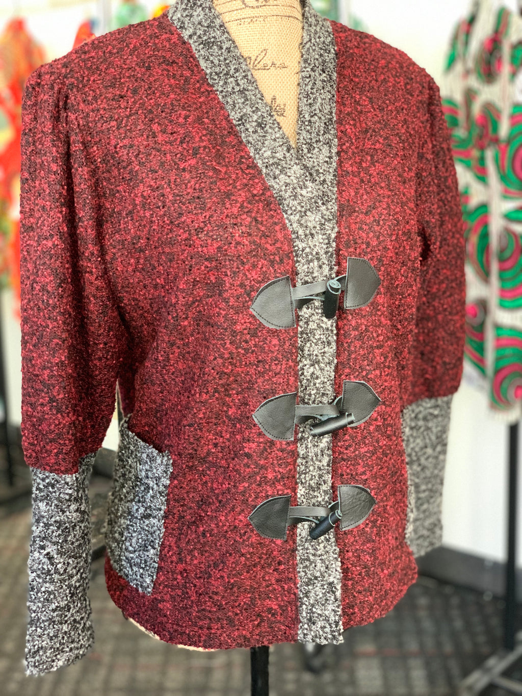 Large cuff cardigan