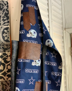 Dallas Cowboys reverse denim & leather apron