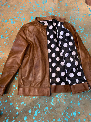 The polka dot King leather jacket