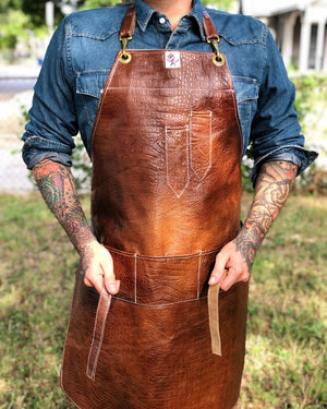Leather apron reversible “ Mr Stash”