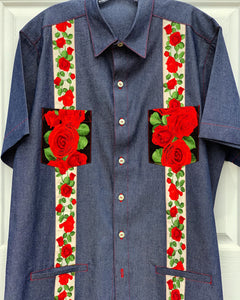 Denim found my love guayabera