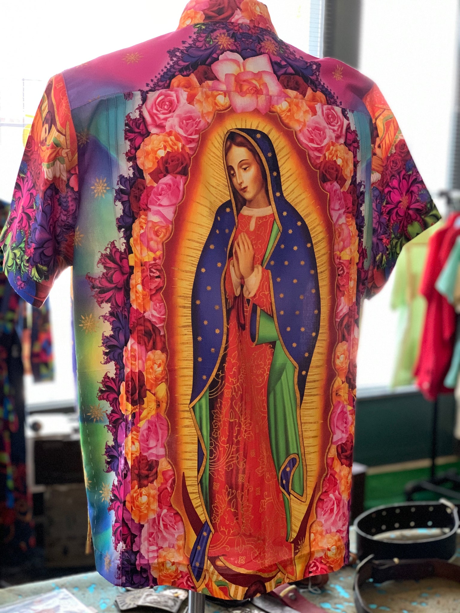 Psychedelic Visions of prayer Guayabera