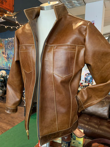 Cognac gypsy women & skull leather jacket