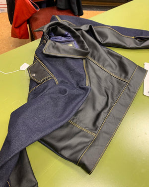 The 50/50 denim & leather jacket