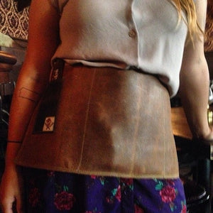 Leather cocktail aprons