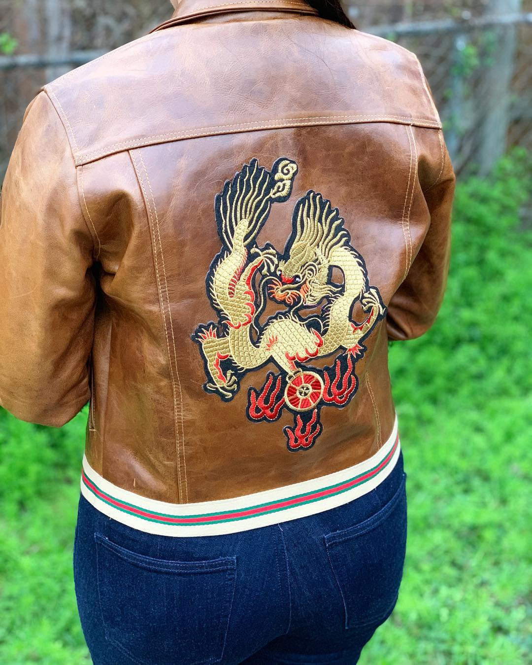 “Triad leathers” women’s leather jacket