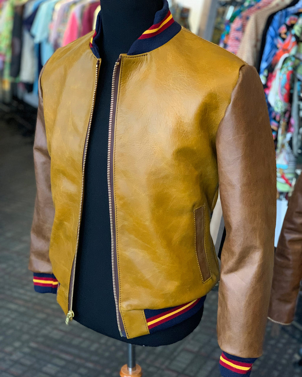 Leather Varsity jackets