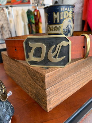 Divide and Conquer leather belt