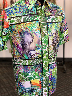 Zoo animals guayabera