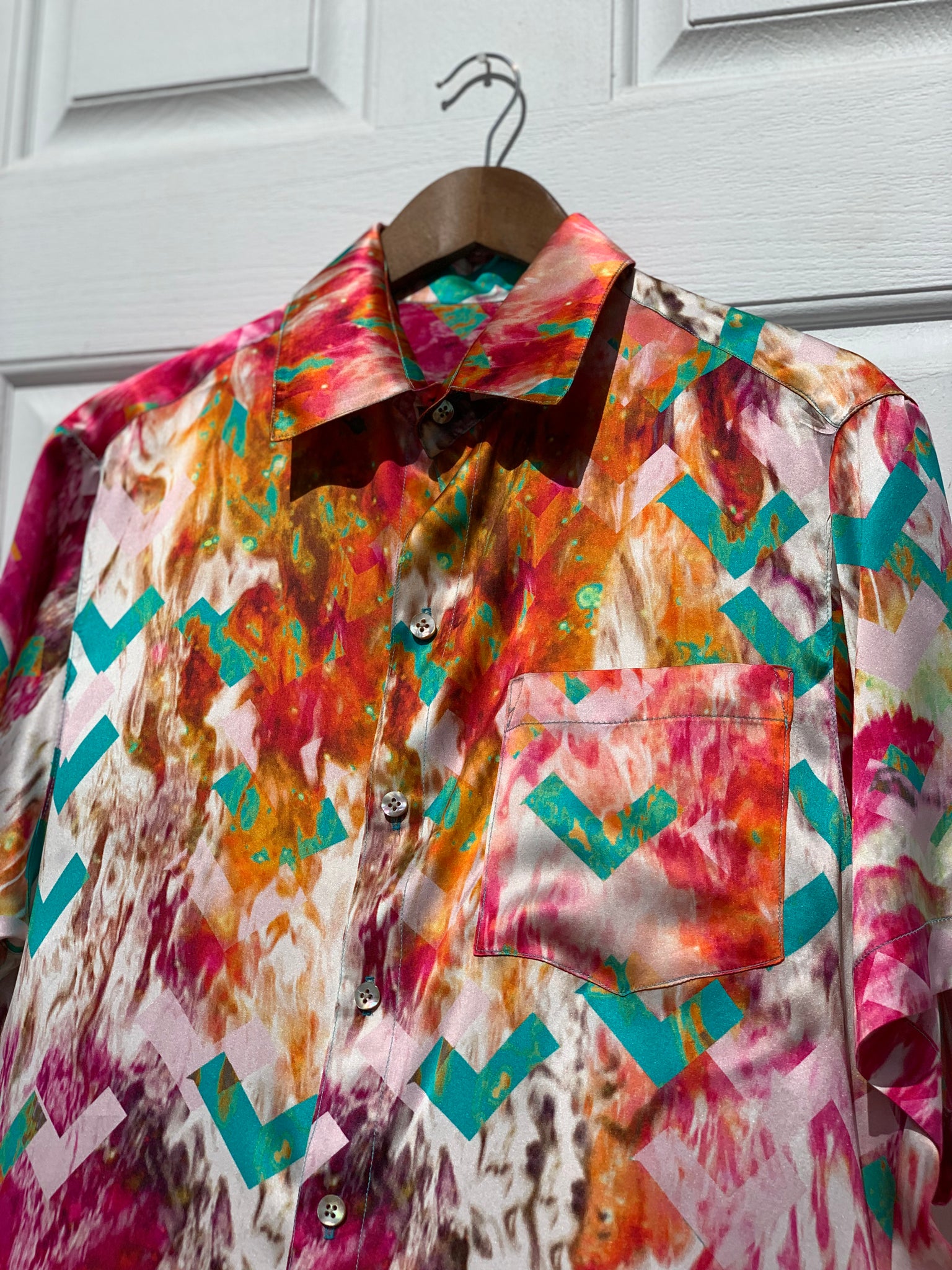 “Fuk you,I’m out” Italian silk shirt