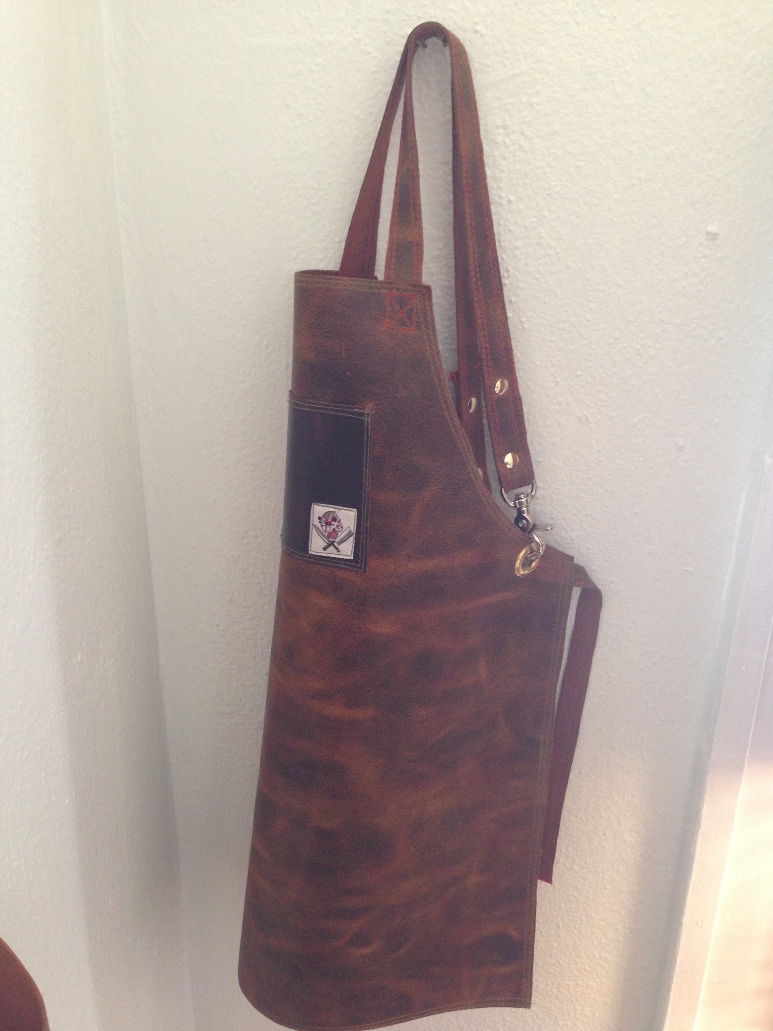 children's Leather  aprons (brown)