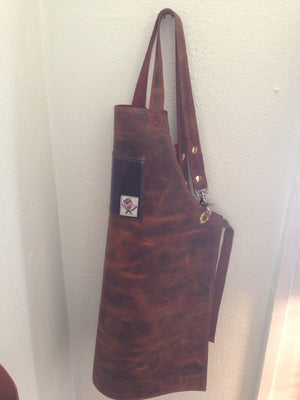 children's Leather  aprons (brown)