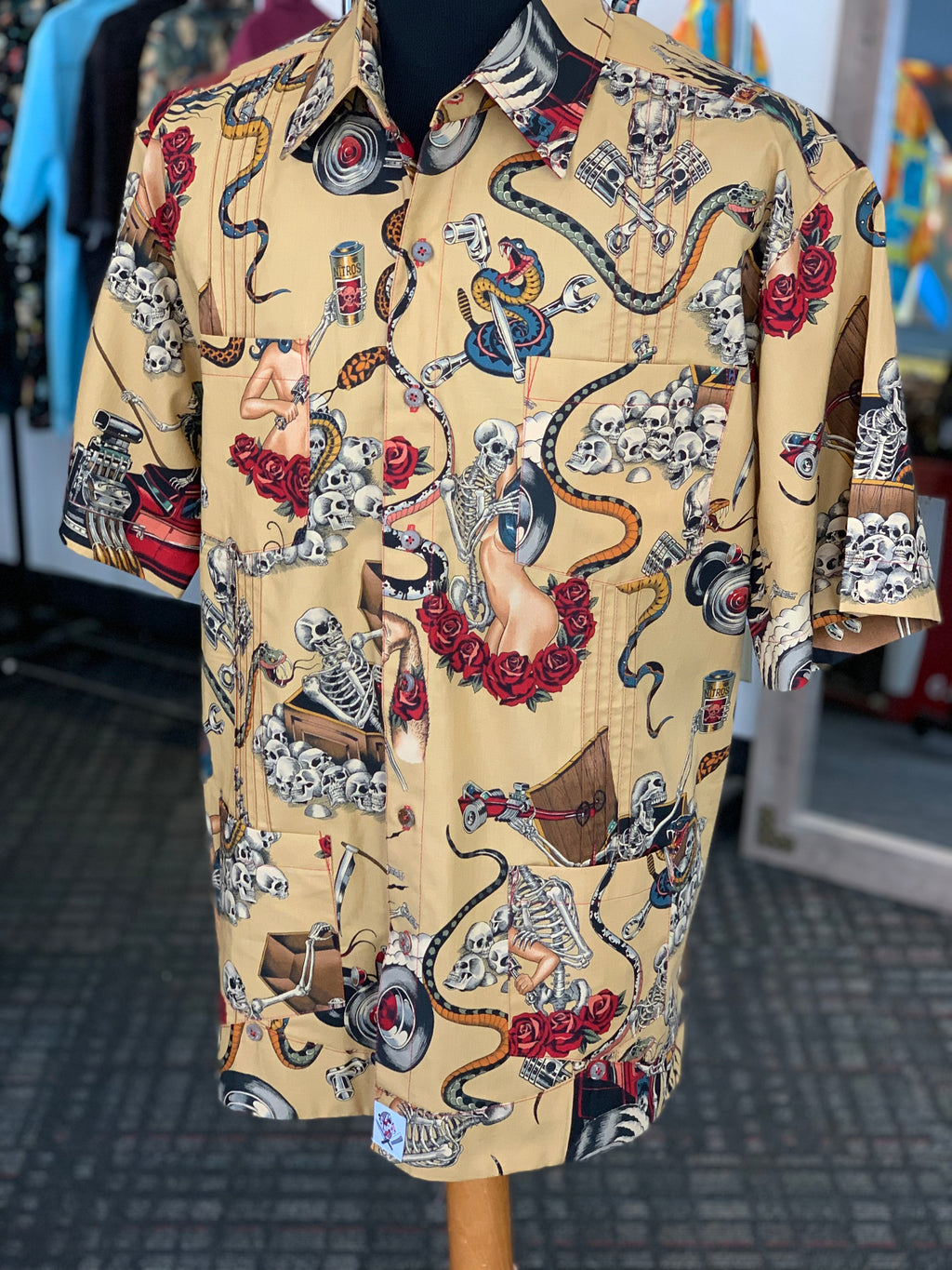 Hot Rod nightmare guayabera
