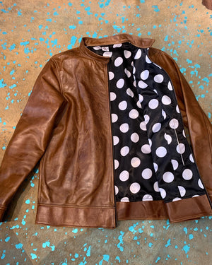 The polka dot King leather jacket