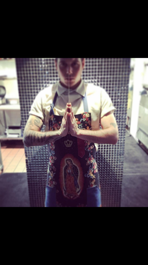 Virgin Mary apron (reversible)