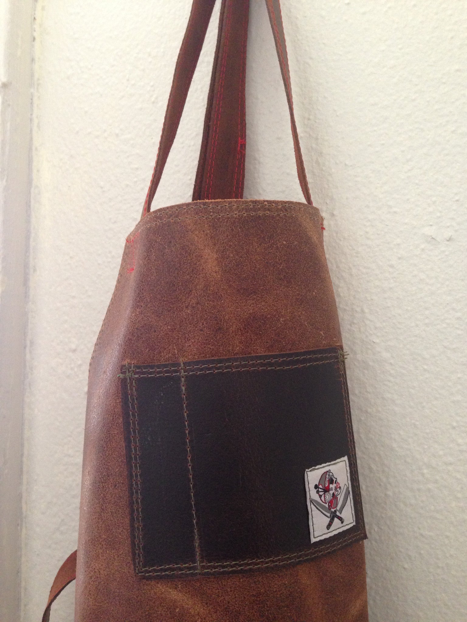 children's Leather  aprons (brown)