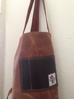 children's Leather  aprons (brown)