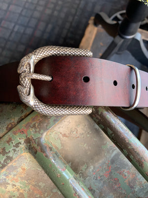 Leather snake belt 2