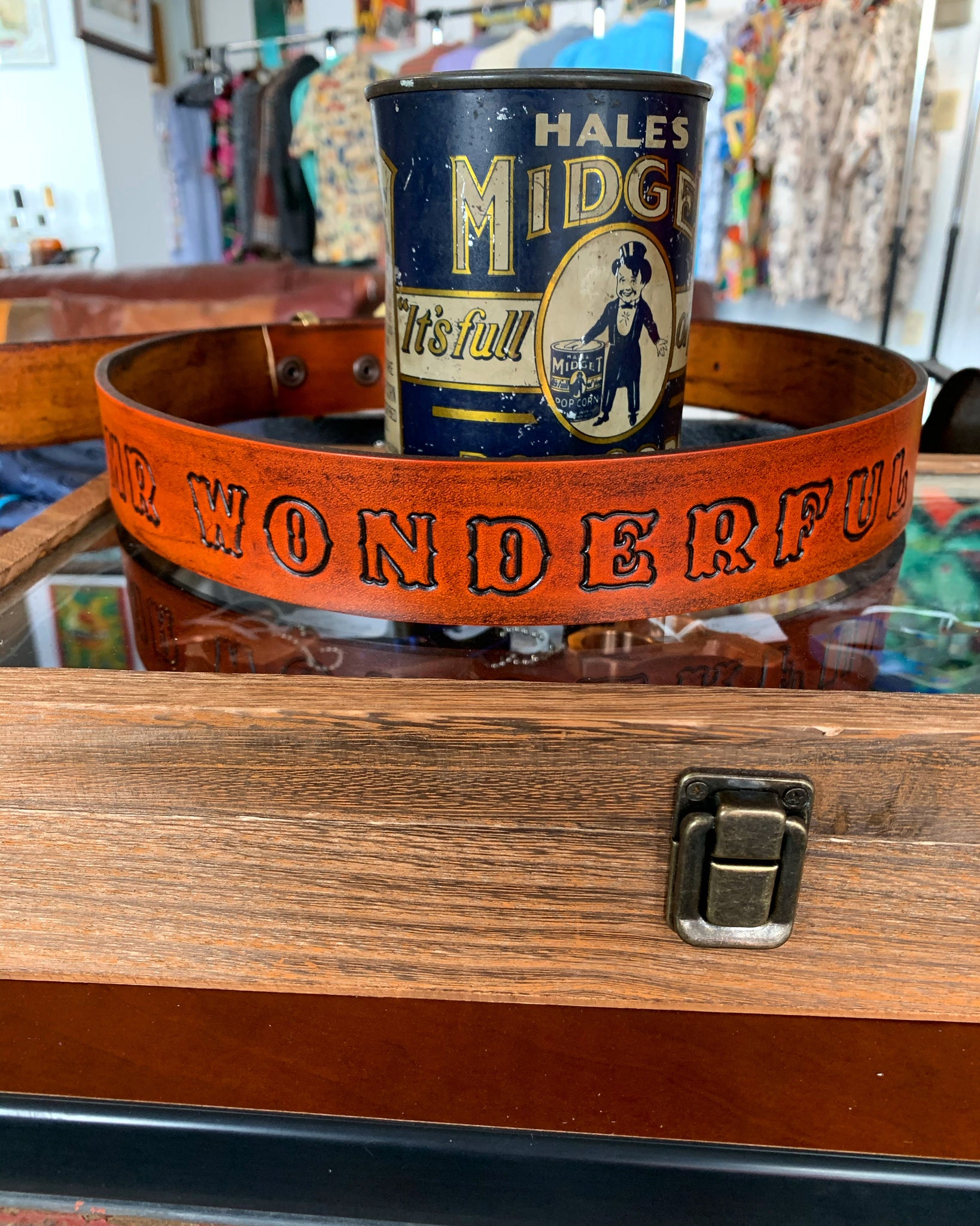 Divide and Conquer leather belt