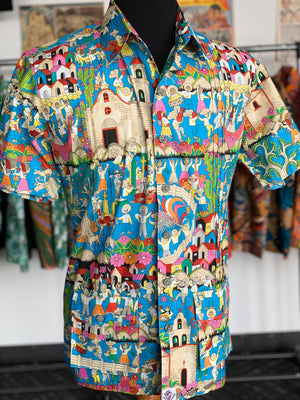 Day of the dead celebration guayabera