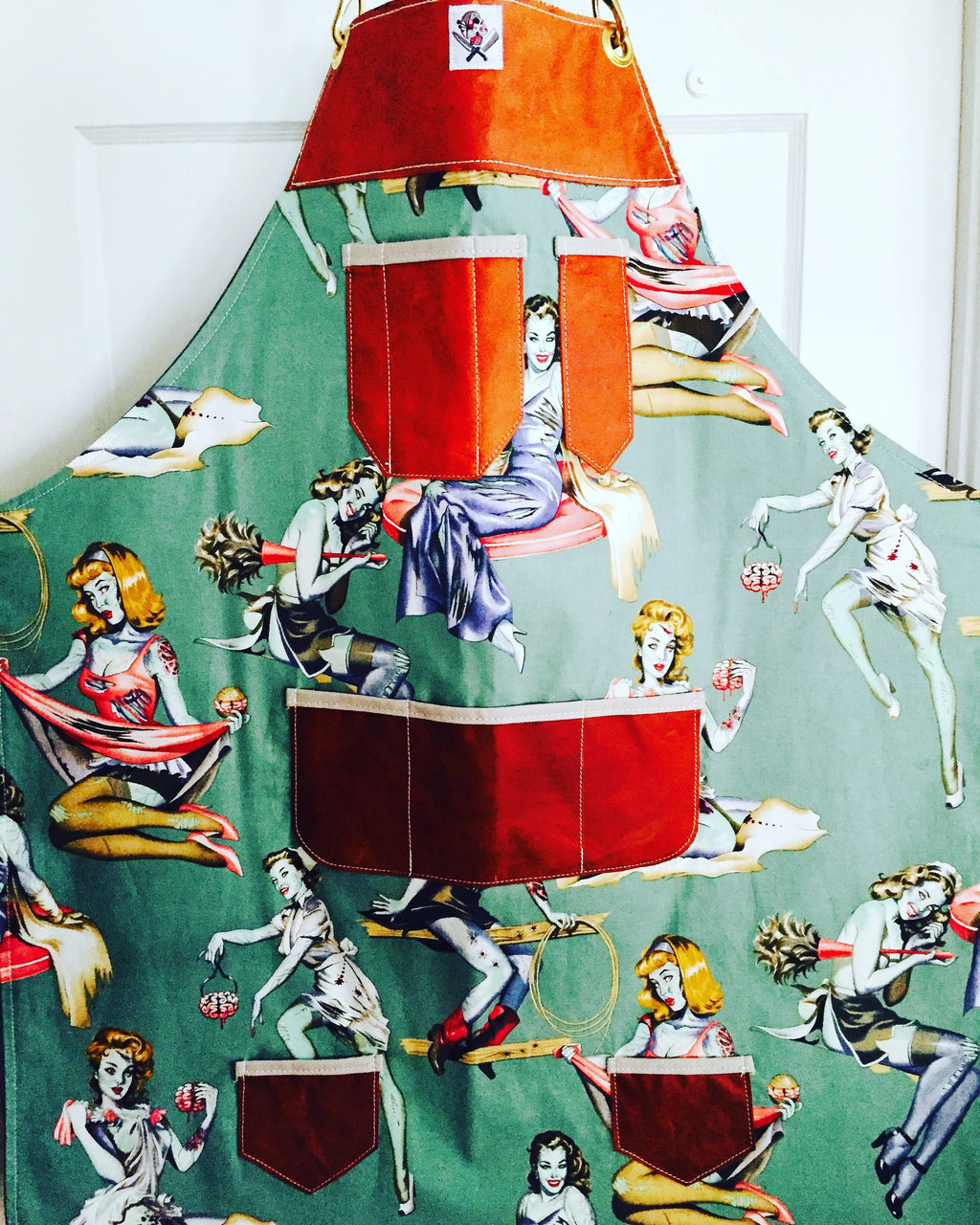 Beauties and Brains apron