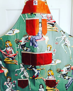 Beauties and Brains apron