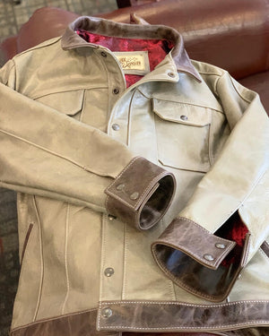 Ranchers cut leather jacket