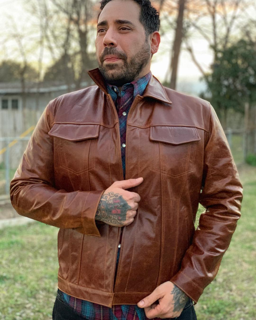 “Don Salvertorie” leather jacket