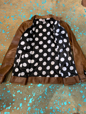 The polka dot King leather jacket
