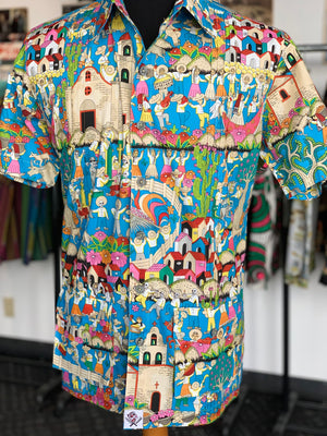 Day of the dead celebration guayabera