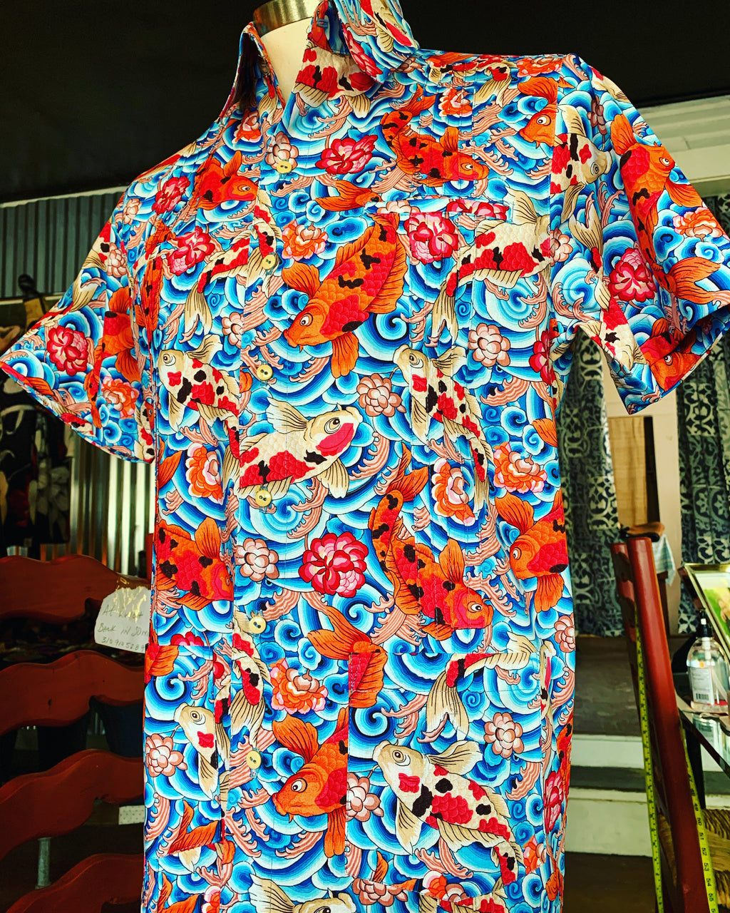 Koi fish king guayabera