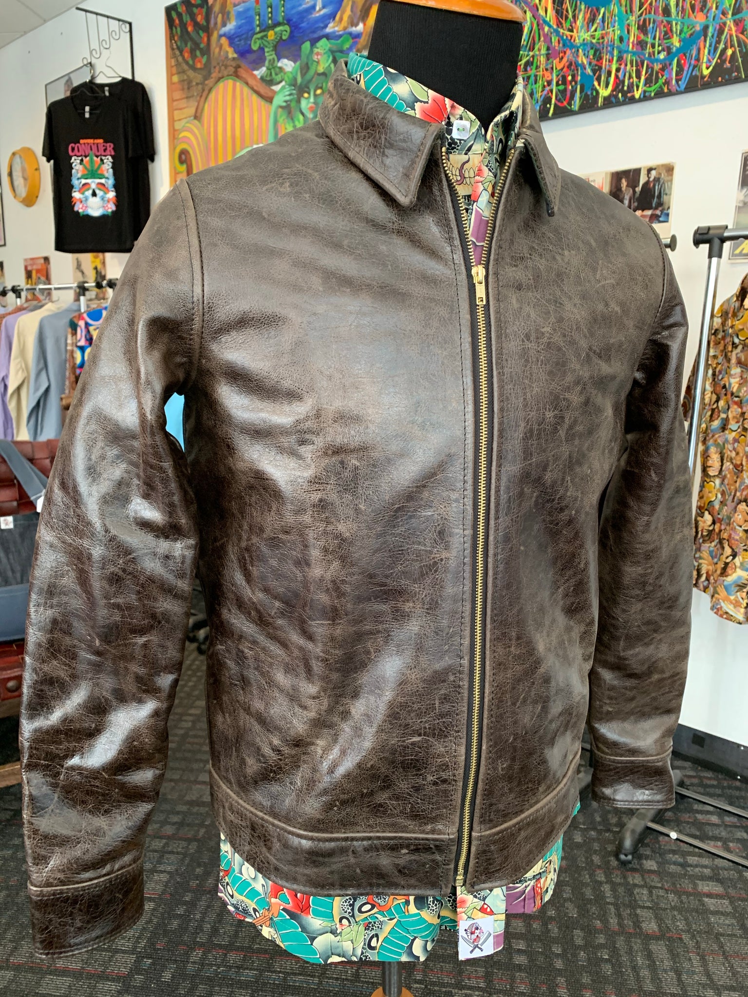 “The getaway driver” leather jacket