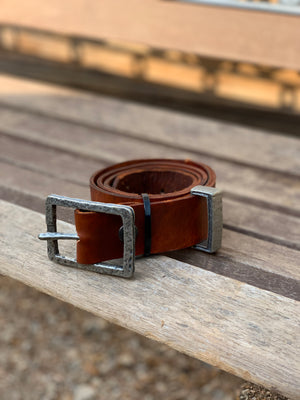 “Stone Hinge” leather belt